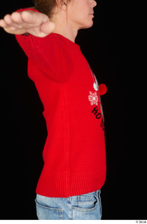 Ricky Rascal casual dressed red sweater upper body 0007.jpg